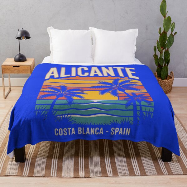 Item preview, Alicante Retro Sunset T-Shirt – Costa Blanca Spain Summer Tee designed and sold by Timeless Design.