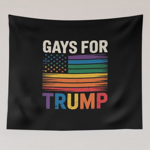 Item preview, Gays For Trump LGBT Pride Gay Rainbow Flag Vote Republican 1 designed and sold by Charidana.