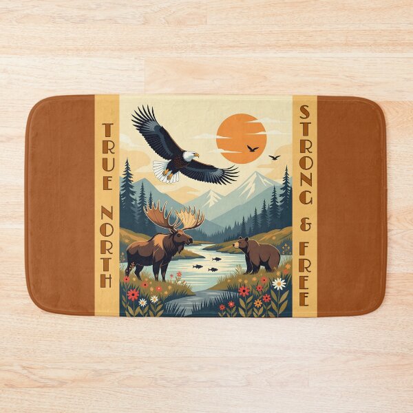Item preview, True North Strong And Free In The Wild With Words designed and sold by Finding Fortuity.
