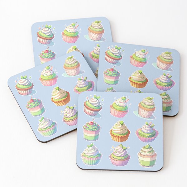 Item preview, Kawaii Matcha Dessert – Cute Japanese Anime Manga Style Sweets designed and sold by Sugar Wisdom .