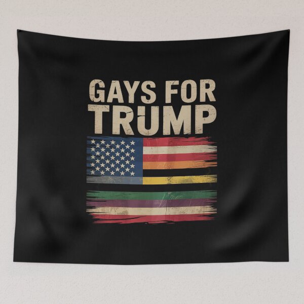 Item preview, Gays For Trump Usa Flag Pro Reelect Donald Lgbt  designed and sold by Charidana.