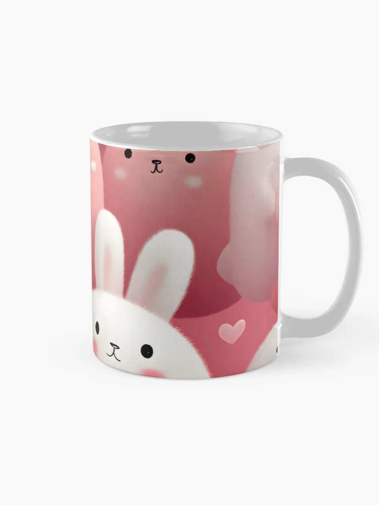 Thumbnail 3 of 6, Coffee Mug, Rabbits | Rabbit pattern designed and sold by DerSenat.
