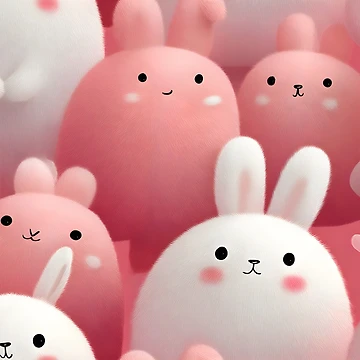 Artwork thumbnail, Rabbits | Rabbit pattern by DerSenat