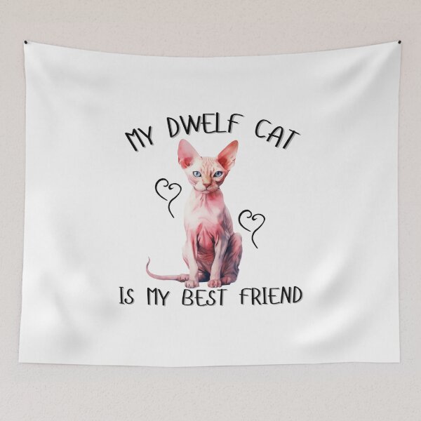Item preview, My Dwelf Cat Is My Best Friend designed and sold by Viikis.