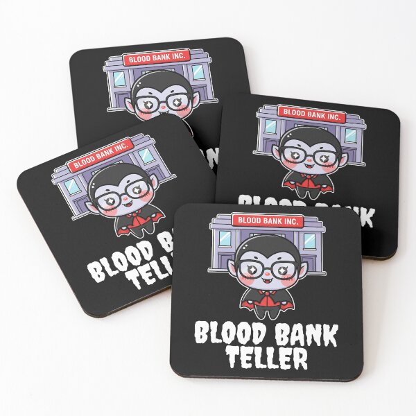Item preview, BLOOD BANK TELLER - VAMPIRE HALLOWEEN designed and sold by KEF Custom.