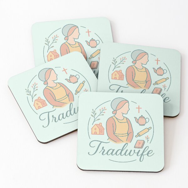 Item preview, Tradwife Logo | Homemaker Badge | Vintage Cottage Aesthetic designed and sold by Feline Rockstars.