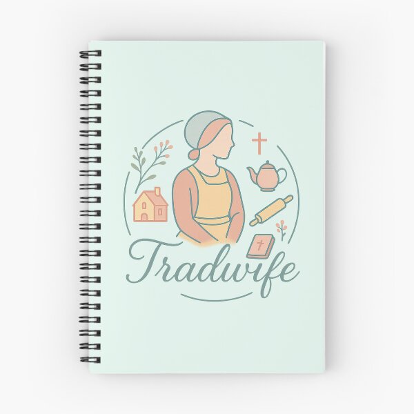 Item preview, Tradwife Logo | Homemaker Badge | Vintage Cottage Aesthetic designed and sold by Feline Rockstars.
