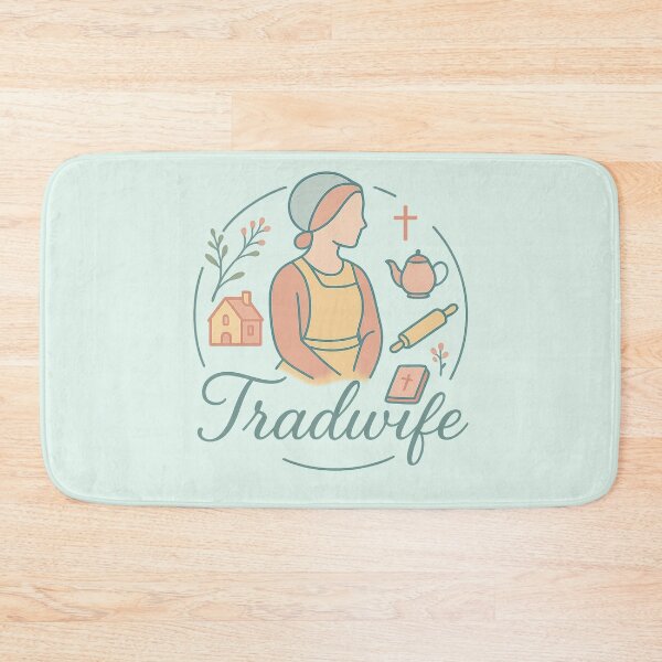 Item preview, Tradwife Logo | Homemaker Badge | Vintage Cottage Aesthetic designed and sold by Feline Rockstars.