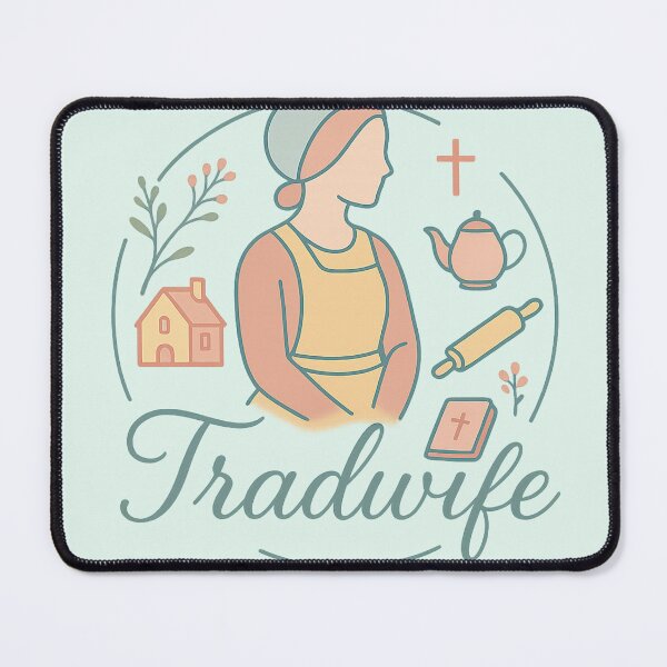 Item preview, Tradwife Logo | Homemaker Badge | Vintage Cottage Aesthetic designed and sold by Feline Rockstars.