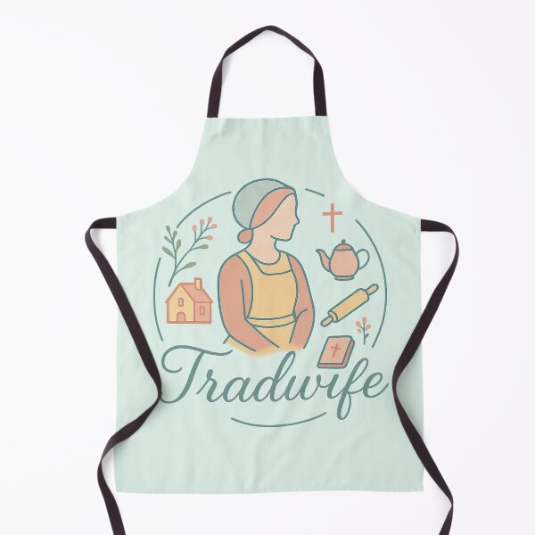 Item preview, Tradwife Logo | Homemaker Badge | Vintage Cottage Aesthetic designed and sold by Feline Rockstars.