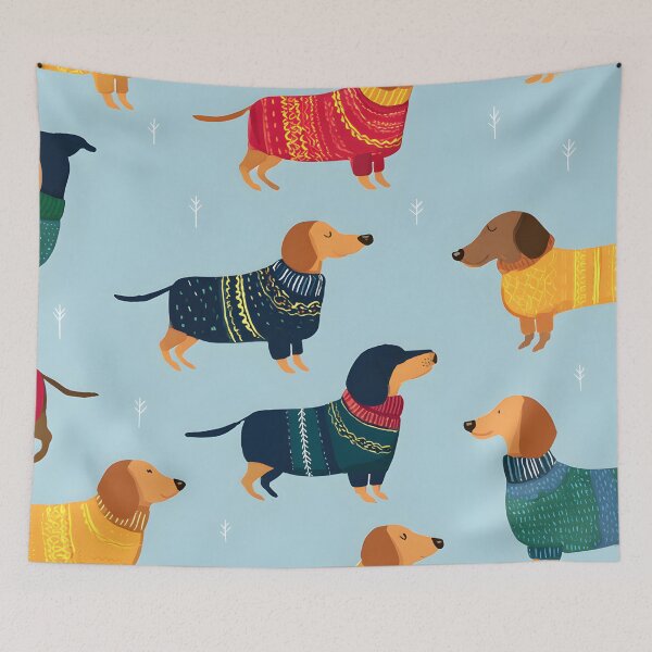 Item preview, Winter Dachshund designed and sold by DerSenat.