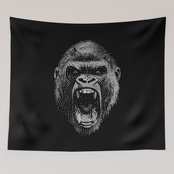 Item preview, Stipple Gorilla Roar designed and sold by artomazo.
