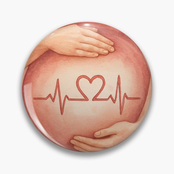 Item preview, "L&D Heartbeat Guardian - Birth Miracle Art - Labor Nurse Gift designed and sold by TONSNAP.