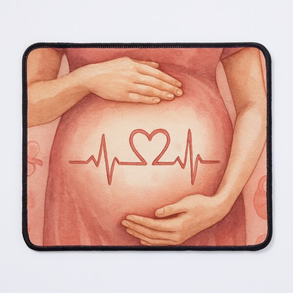 Item preview, "L&D Heartbeat Guardian - Birth Miracle Art - Labor Nurse Gift designed and sold by TONSNAP.