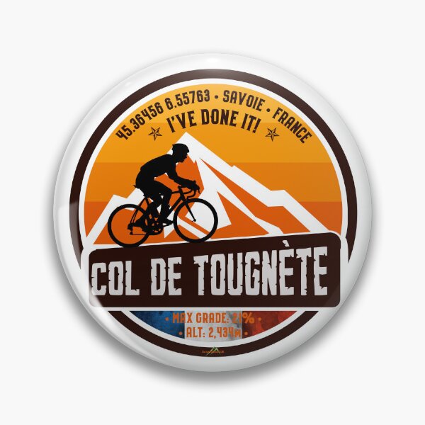 Item preview, Col de Tougnete France Cycle Climb Sticker T-Shirt 01 designed and sold by OuterShellUK.