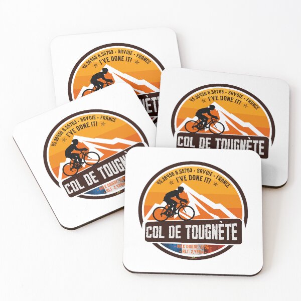 Item preview, Col de Tougnete France Cycle Climb Sticker T-Shirt 01 designed and sold by OuterShellUK.