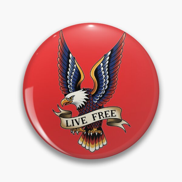 Item preview, Live Free Eagle Tattoo  designed and sold by P1yu5h.