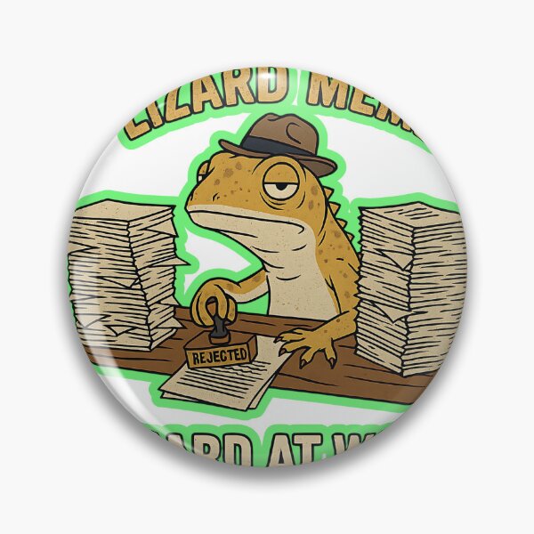 Item preview, Current Mood Lizard Meme | Funny Office Work Cartoon designed and sold by Sitred123.