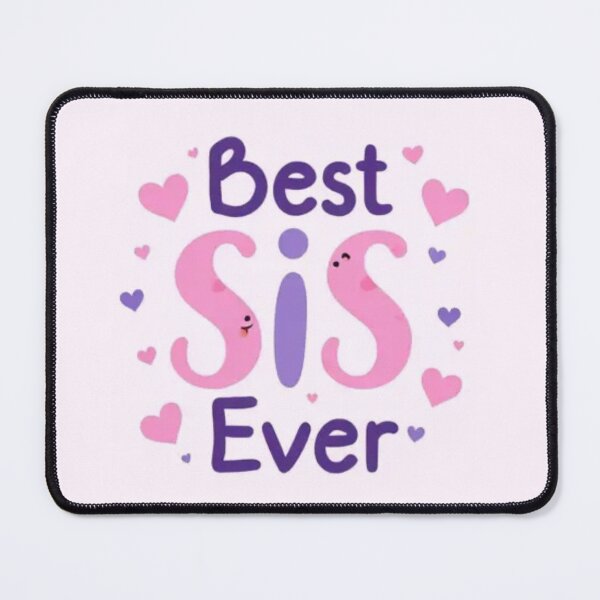 Item preview, Best Sis Ever – Kawaii Quote Design designed and sold by artsdesignpro.