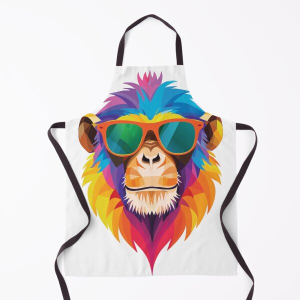 Item preview, Cool Colorful Monkey in Sunglasses – Pop Art Animal Illustration designed and sold by Wild and Still Studio.