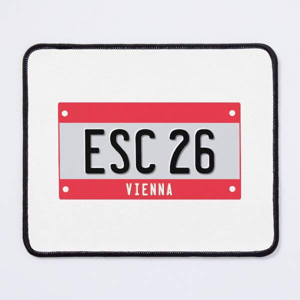 Item preview, ESC number plate [2026, Vienna] designed and sold by lazarusheart.