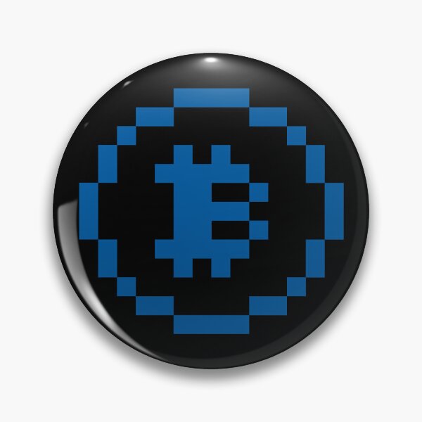 Item preview, Bitcoin Logo 8-Bit – Pixel Art B Blue Symbol Design designed and sold by CyberRex.