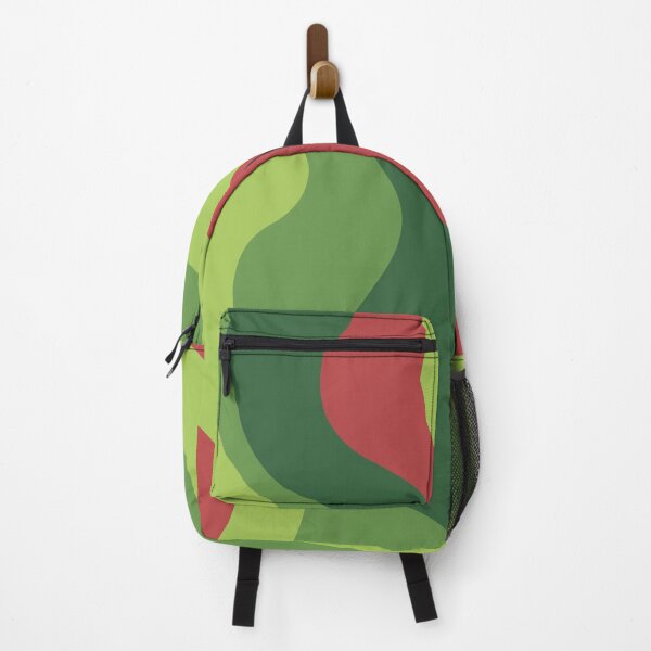 Item preview, Abstract Red and Green Retro Waves designed and sold by Lollik.