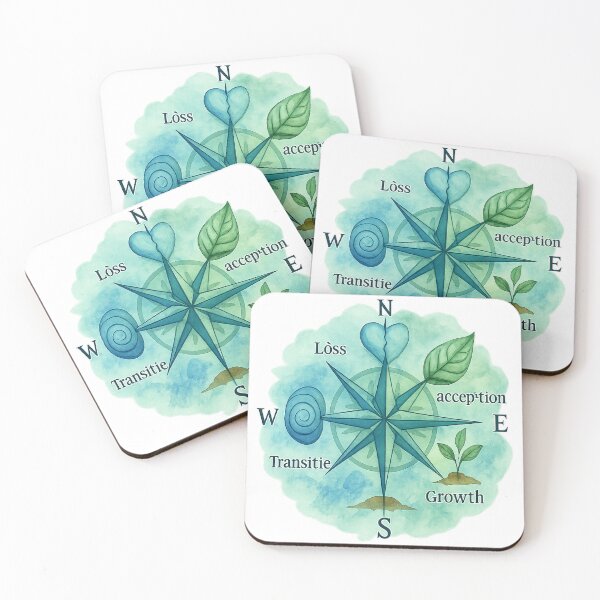 Item preview, Grief Process Navigator - Bereavement Counseling Art - Therapist Office Decor | FSA Eligible designed and sold by TONSNAP.