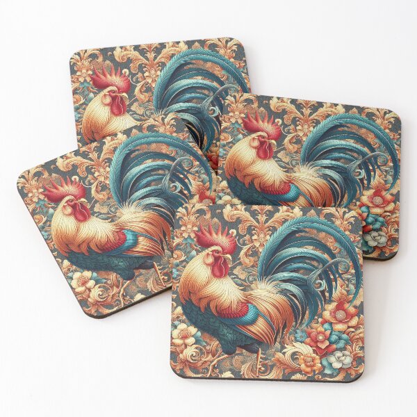 Item preview, Thai Motifs and the Rooster: A Cultural Fusion   designed and sold by Vanich-Panich.