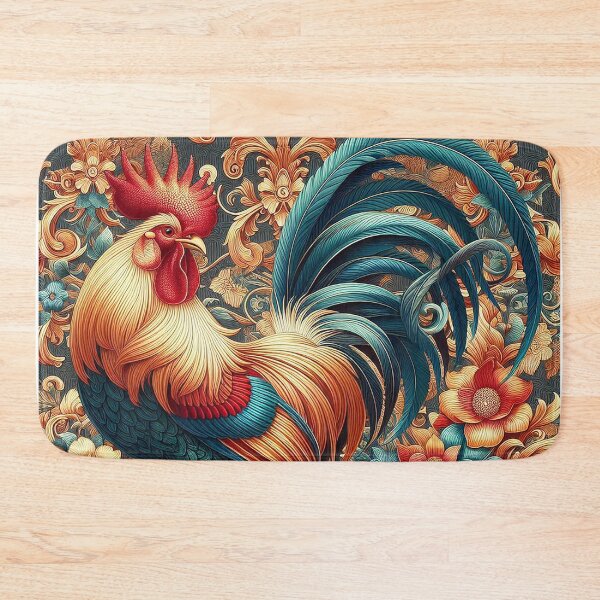 Item preview, Thai Motifs and the Rooster: A Cultural Fusion   designed and sold by Vanich-Panich.