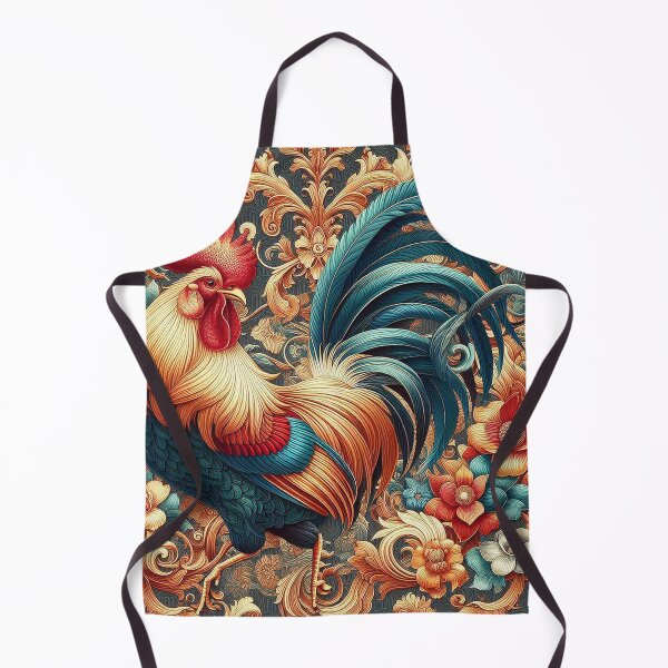 Item preview, Thai Motifs and the Rooster: A Cultural Fusion   designed and sold by Vanich-Panich.