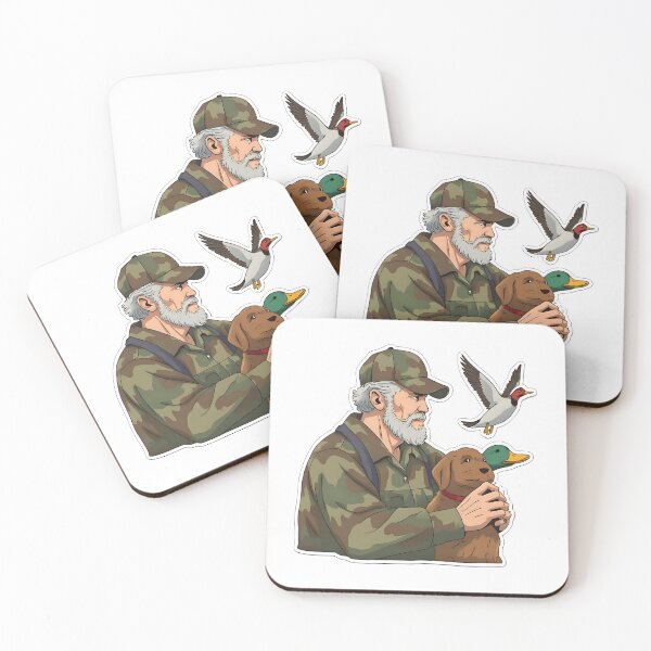 Item preview, fowl dog stickers Old Man designed and sold by pawsome purrfect.