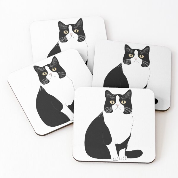 Item preview, Tuxedo Cat,Black And White Cat designed and sold by xiao xuans.