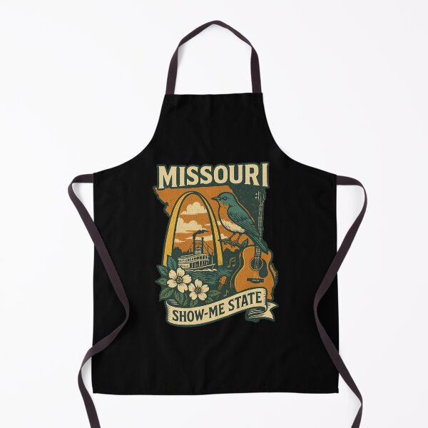 Item preview, Vintage Missouri State Design | Gateway Arch, Steamboat & Show-Me State Retro Souvenir designed and sold by Thehatinthecat.