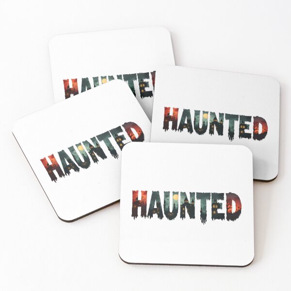 Item preview, Haunted Spooky Houses Inside Creepy Dripping Haunted Text designed and sold by HasHs.