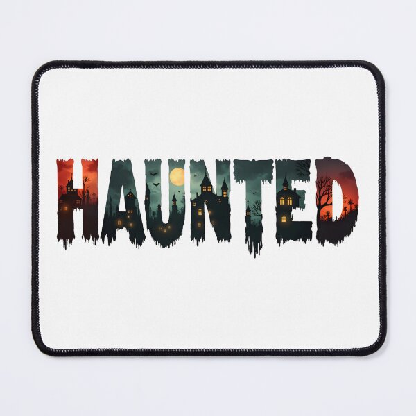 Item preview, Haunted Spooky Houses Inside Creepy Dripping Haunted Text designed and sold by HasHs.