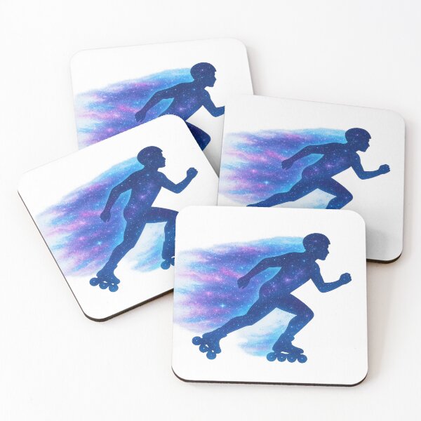 Item preview, Galaxy Inline Skate Trails – Cosmic Rollerblading Design designed and sold by NovaMoodCo.