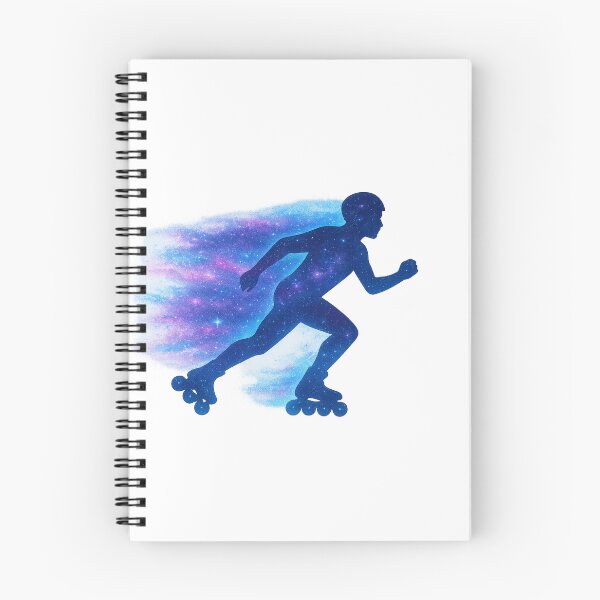 Item preview, Galaxy Inline Skate Trails – Cosmic Rollerblading Design designed and sold by NovaMoodCo.