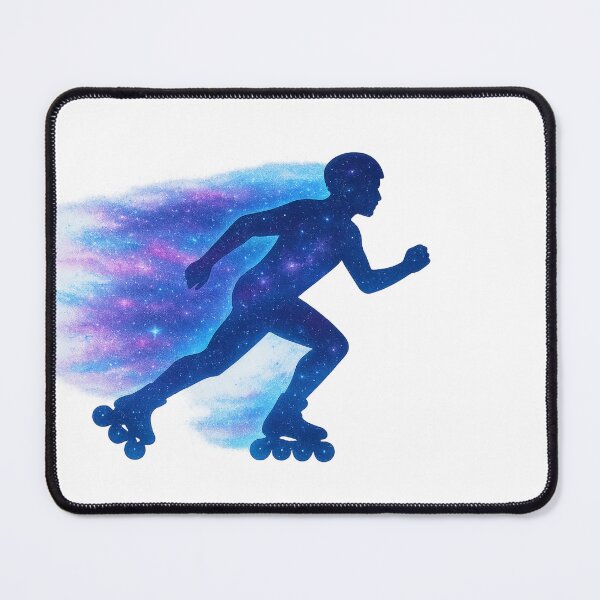 Item preview, Galaxy Inline Skate Trails – Cosmic Rollerblading Design designed and sold by NovaMoodCo.