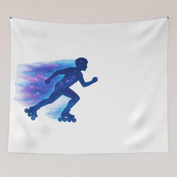 Item preview, Galaxy Inline Skate Trails – Cosmic Rollerblading Design designed and sold by NovaMoodCo.