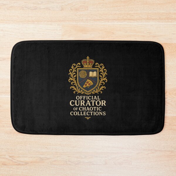 Item preview, Official Curator of Chaotic Collections – Funny Heraldry Crest designed and sold by Dev555.