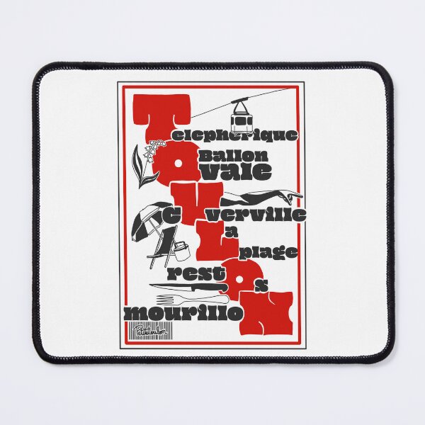 Item preview, What to do in Toulon, red and black symbols designed and sold by petiteToulon.