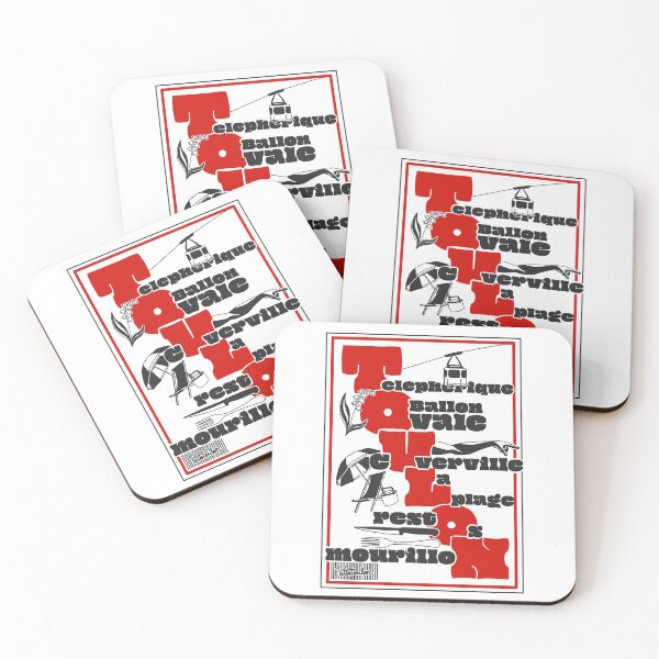 Item preview, What to do in Toulon, red and black symbols designed and sold by petiteToulon.