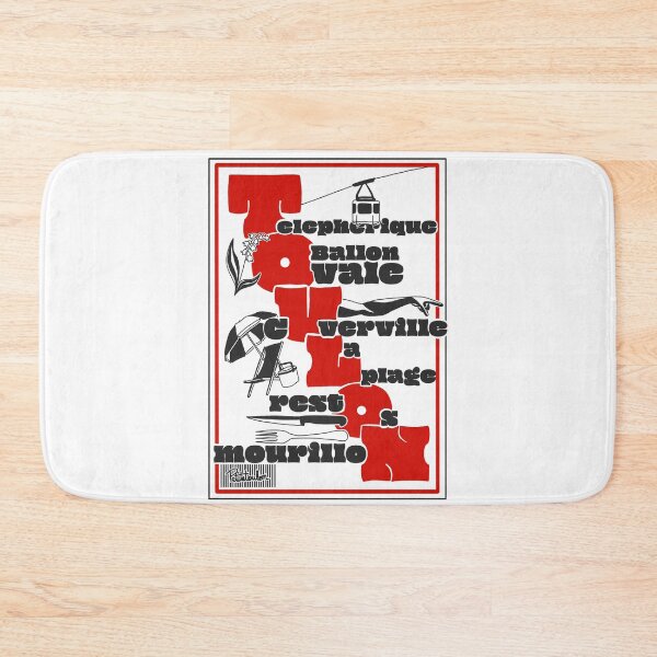 Item preview, What to do in Toulon, red and black symbols designed and sold by petiteToulon.