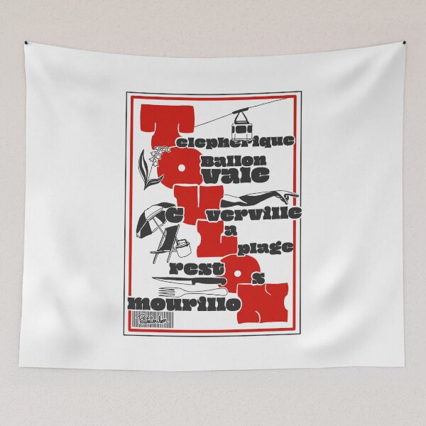 Item preview, What to do in Toulon, red and black symbols designed and sold by petiteToulon.
