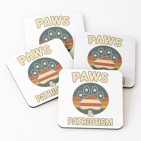 Aperçu de l'œuvre PAWS Patriotisme créée et vendue par CHILLIN-Shop.