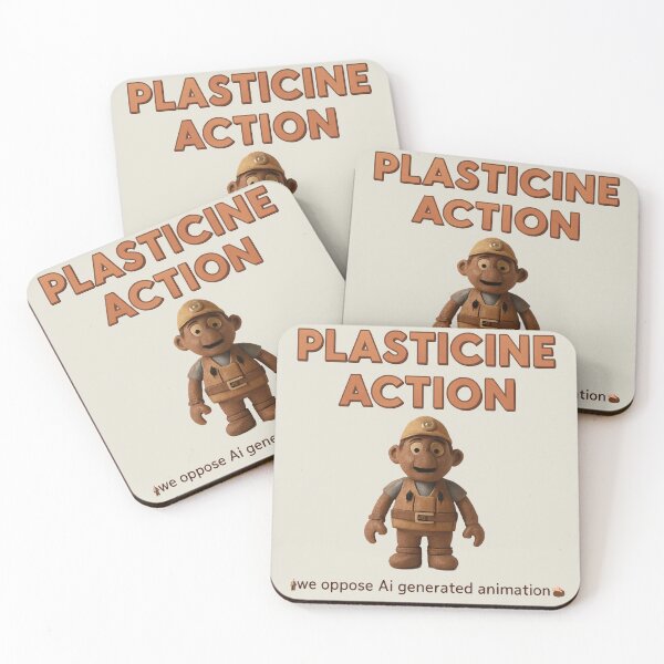 Item preview,  PLASTICINE ACTION: WE OPPOSE AI. designed and sold by adamjourney.