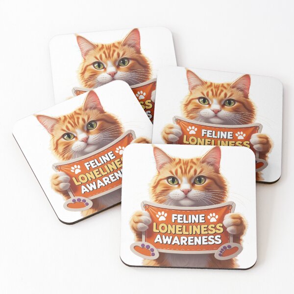 Item preview, Logan Meows Feline Loneliness Awareness designed and sold by Lyonsse.
