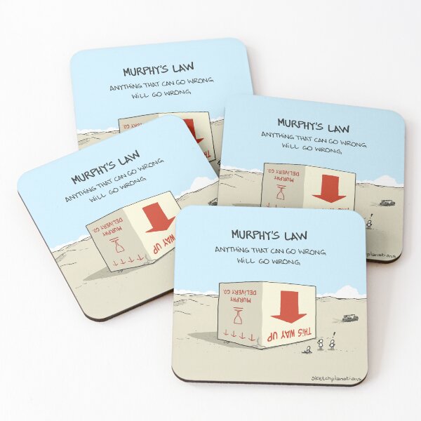 Item preview, Murphy's Law designed and sold by Sketchplanations.