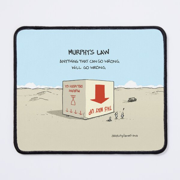 Item preview, Murphy's Law designed and sold by Sketchplanations.